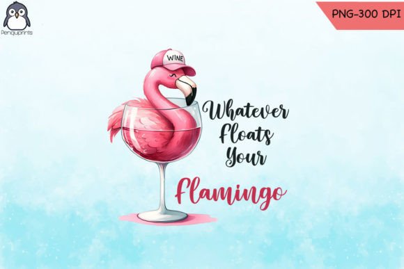 Download Funny Wine Flamingo Sublimation PNG - Flamingo sublimation Collection
