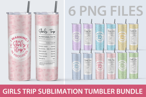 Download Girls Trip Sublimation Tumbler Wrap - Girls trip Collection