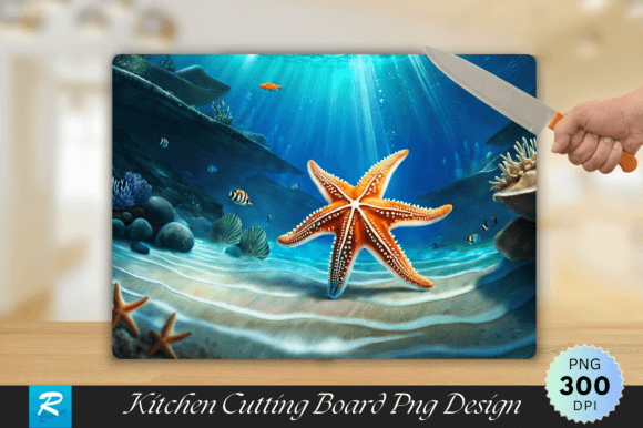 Download Starfish Cutting Board PNG Design - Premium Resources