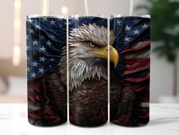 Download American Flag Eagle 20oz Tumbler Wrap - Premium Resources